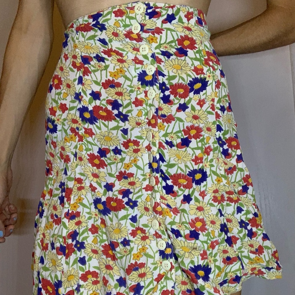 Floral Mini Skirt